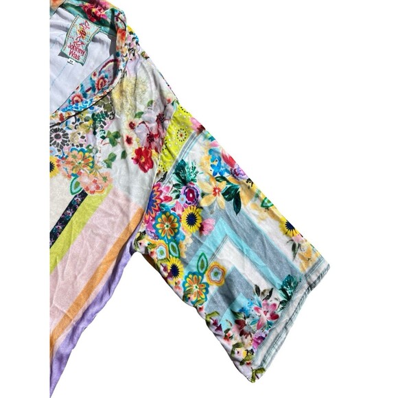 JOHNNY WAS Angie Silk Blend Velvet Tunic Dress Sz M Boho - Picture 8 of 16